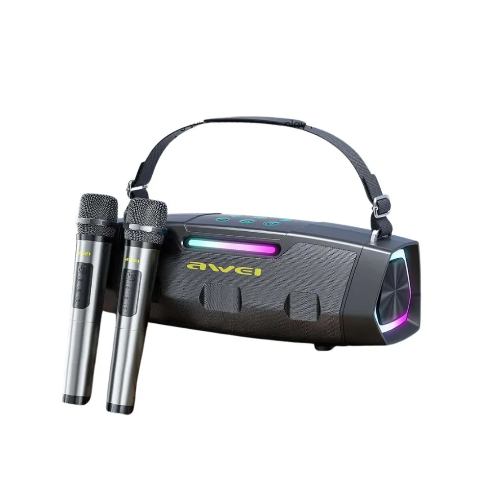 Awei KT28 Karaoke Wireless Speaker With Dual Microphone