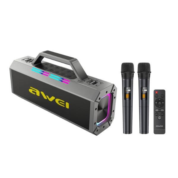 Awei KT8 Karaoke Wireless Speaker With Dual Microphone & Remote