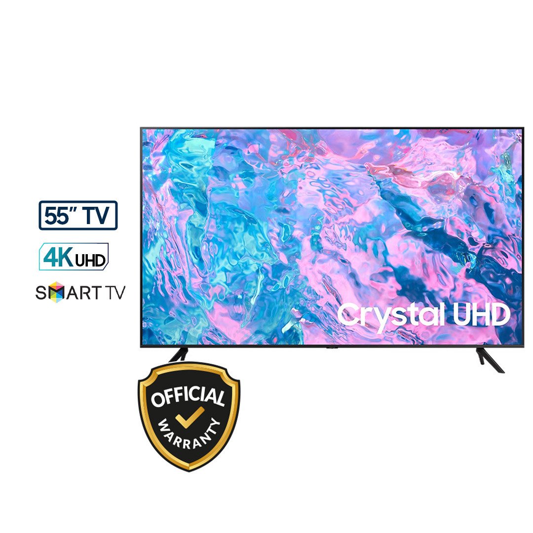Samsung 55 Inch Crystal 4K UHD Smart TV (55CU7700) (2023)