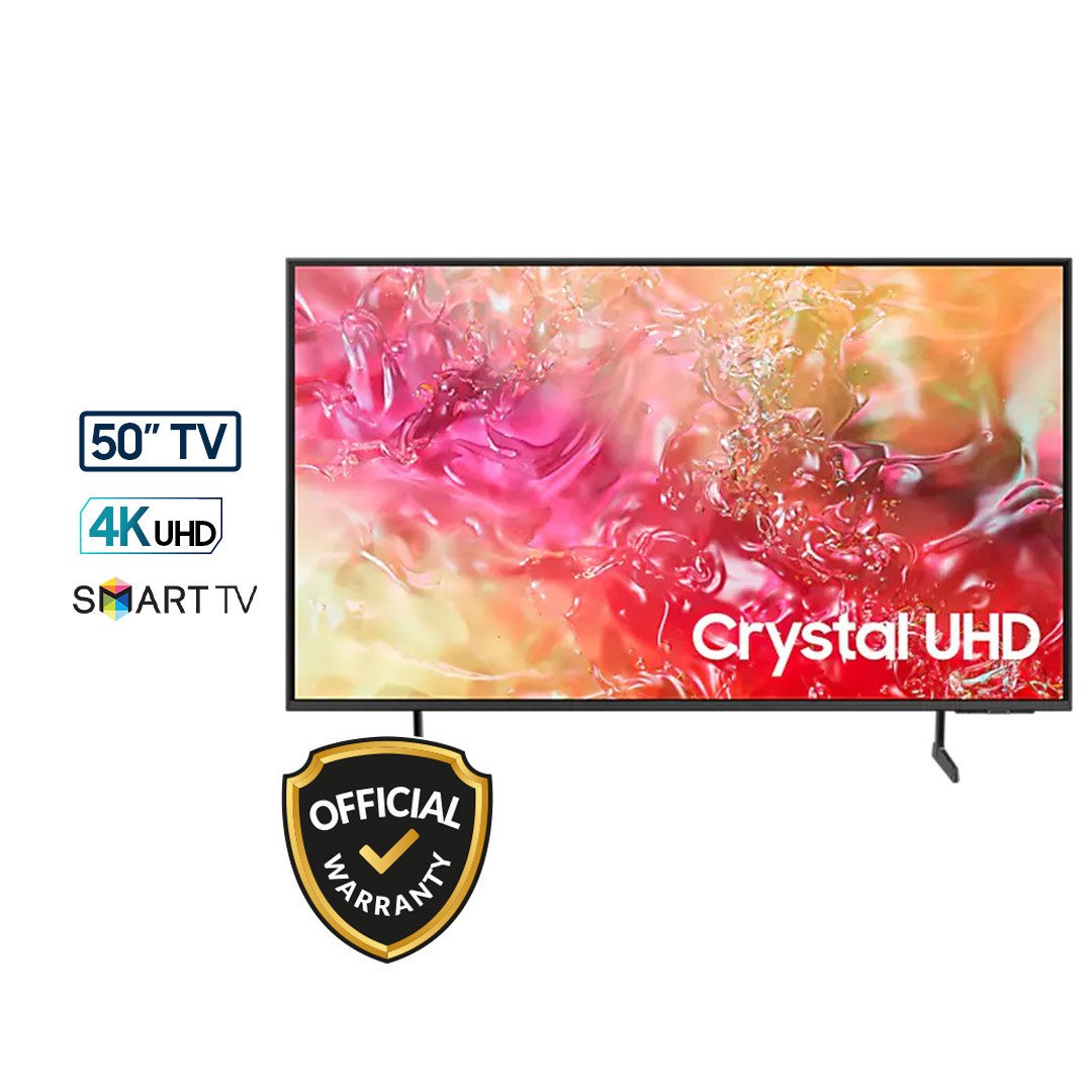 Samsung 50 Inch Crystal UHD 4K Smart TV (50DU7700) (2024)