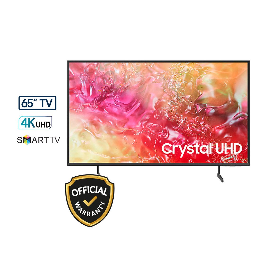 Samsung 65 Inch Crystal UHD 4K Smart TV (65DU7700) (2024)