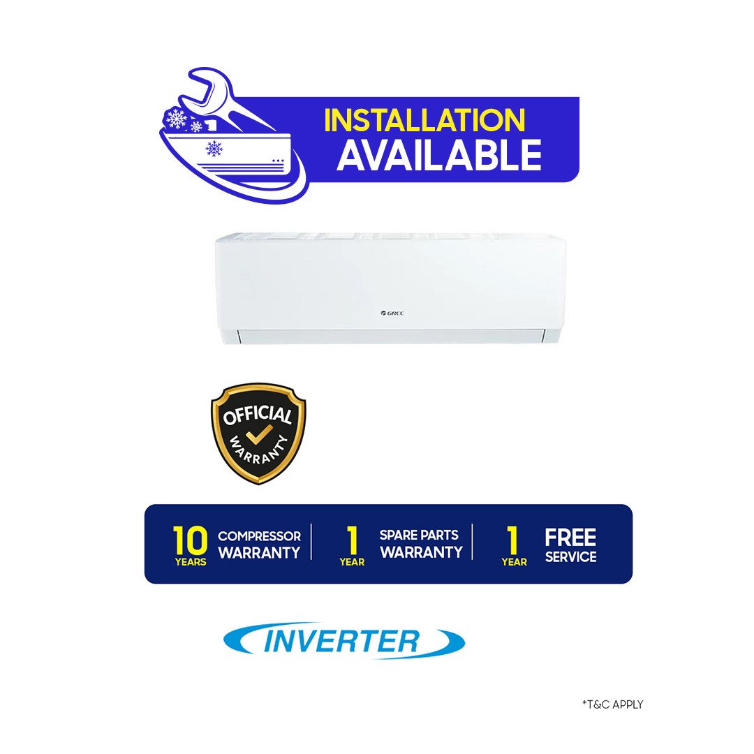 Gree 1 Ton Inverter Split Type Air Conditioner (GS12XPUV32)