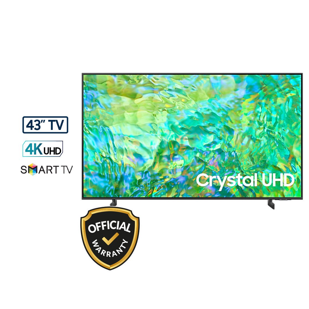 Samsung 43 Inch Crystal 4K UHD Smart TV (43CU8000)