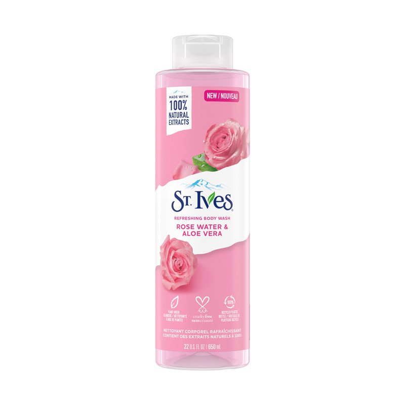 ST.Ives Rose Water & Aloe Vera Refreshing Body Wash 450ml