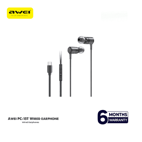 Awei PC-15T Wired earphone For iPhone 15 and Samsung And Pixel