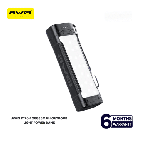 Awei P175K 20000mAh Portable Outdoor Power Bank With 25 lighting Lamps