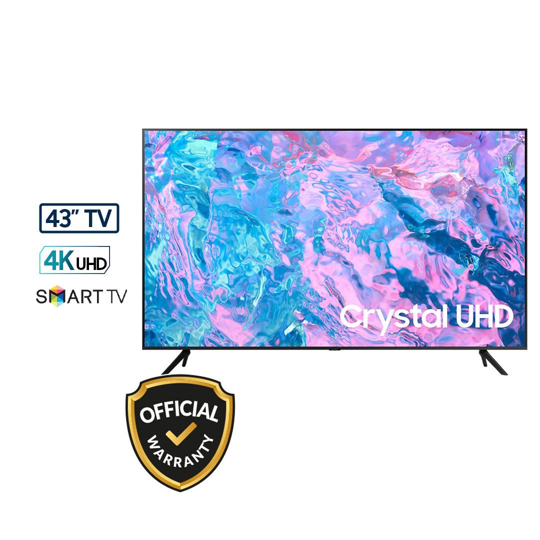 Samsung 43 Inch Crystal 4K UHD Smart TV (43CU7500) (2023)