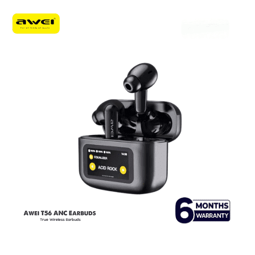 Awei T56 ANC Earbuds With LED Display